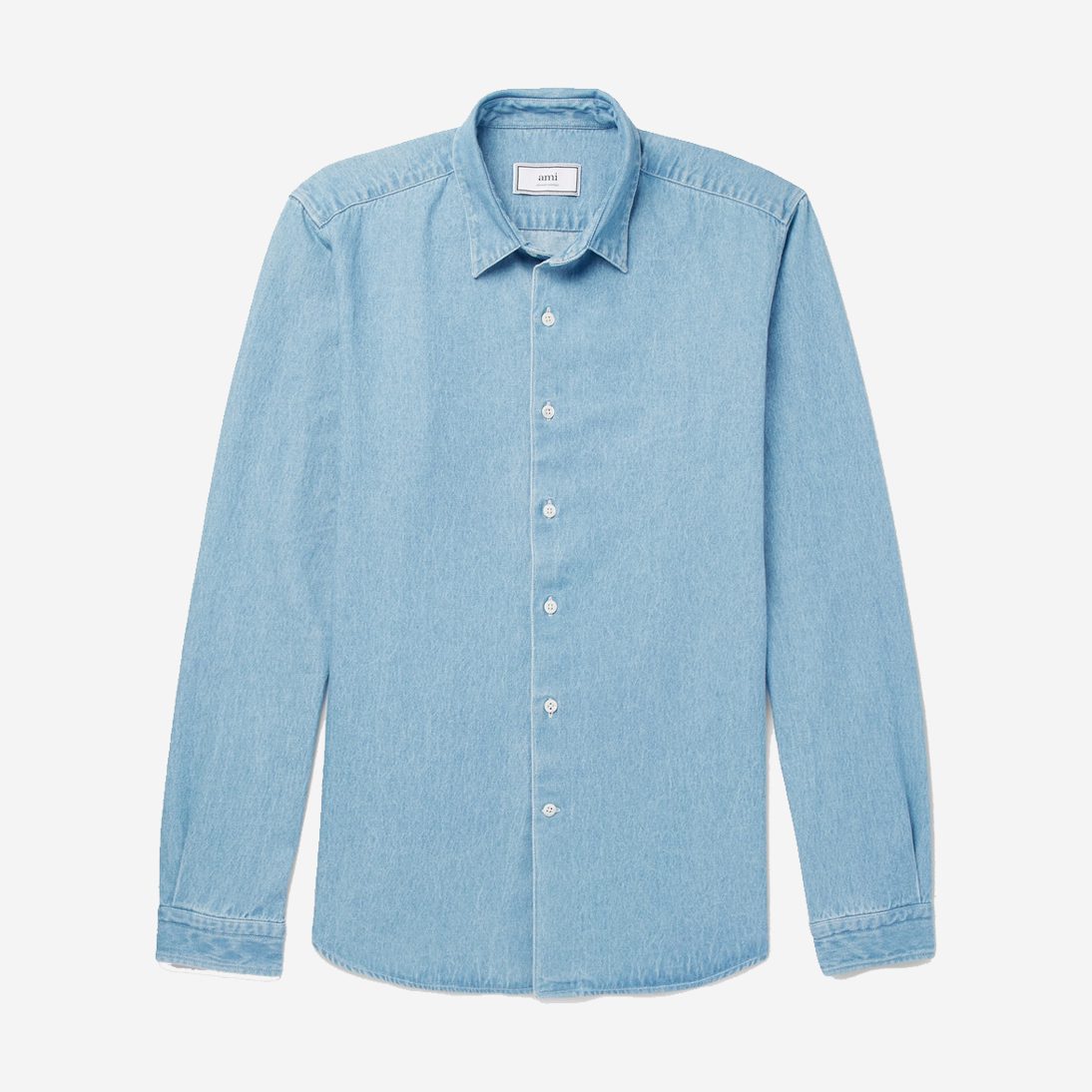 AMI Washed-Denim Shirt