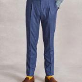 New & Lingwood Sports Pleat Trousers