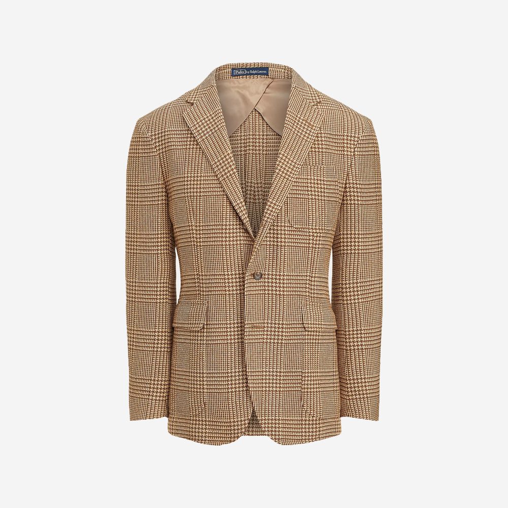 Ralph Lauren Plaid Silk-Blend Jacket