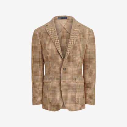 Ralph Lauren Plaid Silk-Blend Jacket