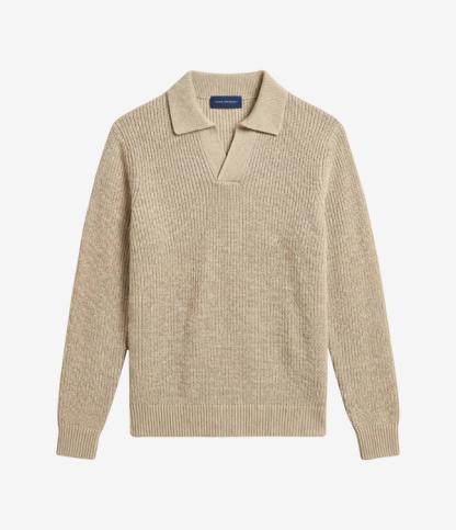 Cotton Wide Gauge Skipper Polo Shirt