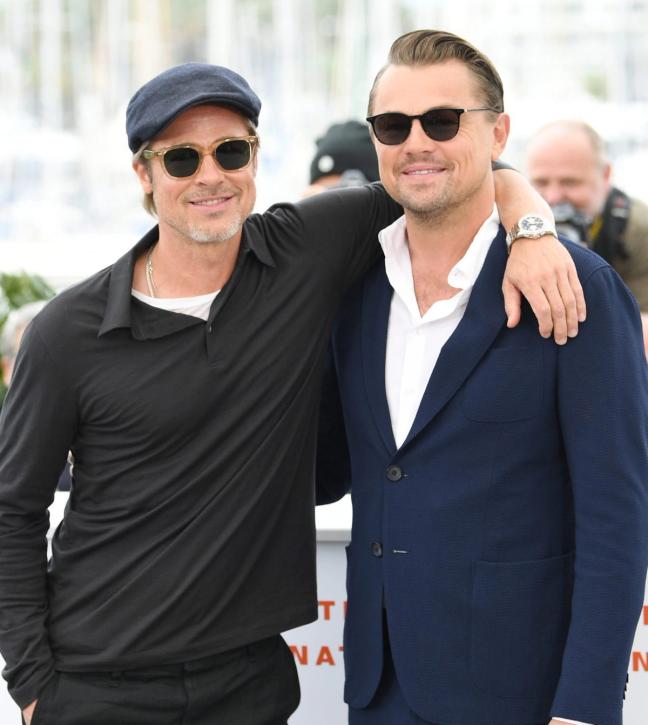 CANNES, FRANCE - MAY 22: Brad Pitt and Leonardo DiCaprio attend the photocall for "Once Upon A Time In Hollywood" during the 72nd annual Cannes Film Festival on May 22, 2019 in Cannes, France. (Photo by Daniele Venturelli/WireImage)
