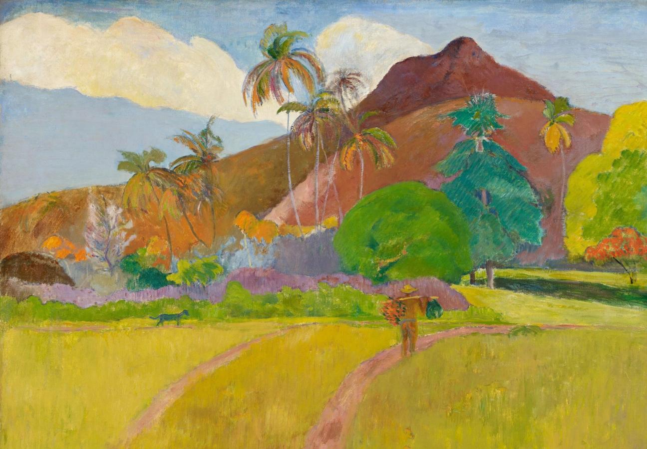 Paul-Gauguin-Tahitian-Landscape