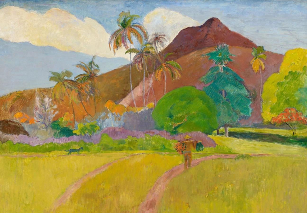 Paul-Gauguin-Tahitian-Landscape