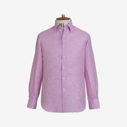 Emma Willis Shell Pink Linen Shirt