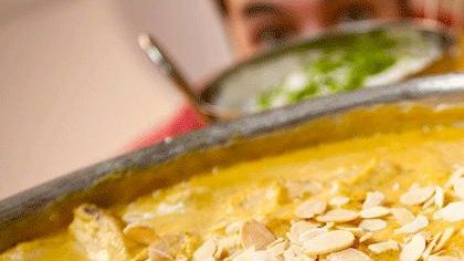 Food – chicken and mango curry