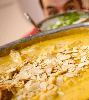 Food – chicken and mango curry