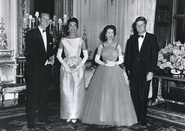 1961. With the Kennedys at Buckingham Palace (Getty Images)