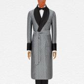 New & Lingwood Silk Dressing Gown