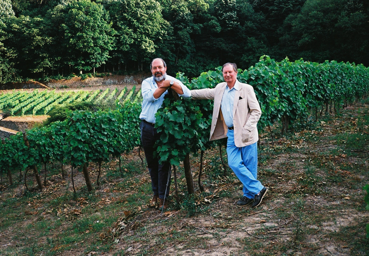 Cristiano van Zeller and Ben Howkins in a vineyard