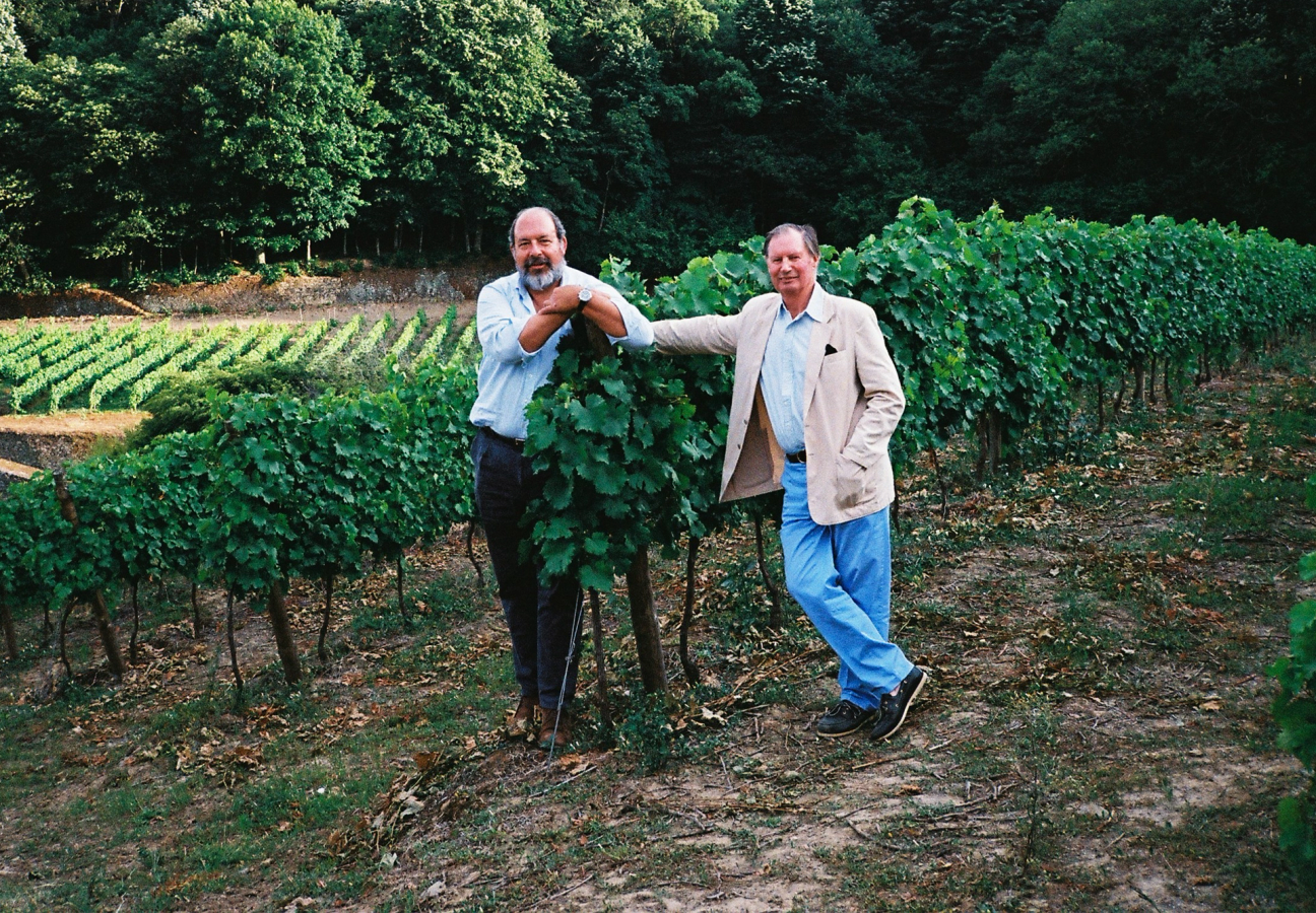 Cristiano van Zeller and Ben Howkins in a vineyard