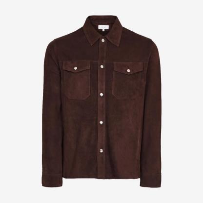 Reiss Mick Suede Overshirt