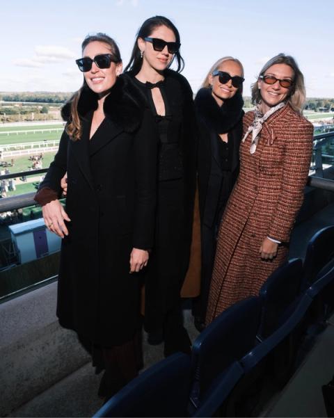 Tatiana Mountbatten, Sabrina Percy, Eleanor Wellesley and Charlotte-Elizabeth Evans