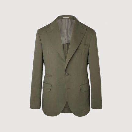 Brunello Cucinelli Army-Green Suit