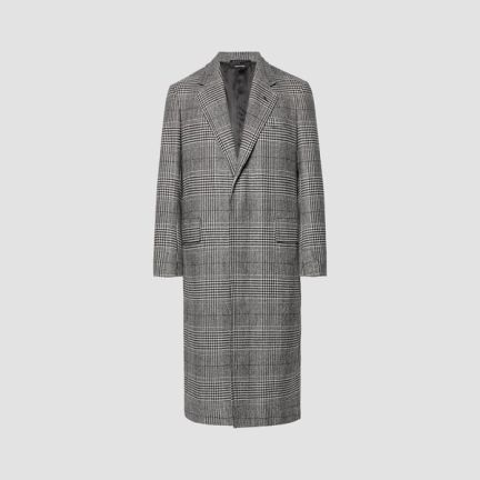 Dunhill Prince of Wales Cashmere-Blend Coat