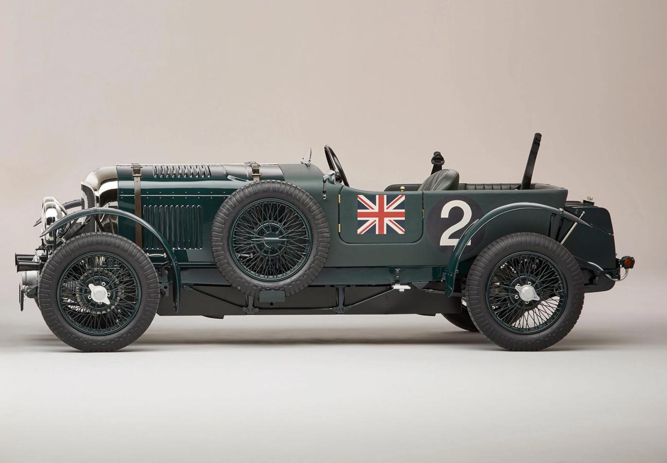 The Bentley Blower Jnr from the side