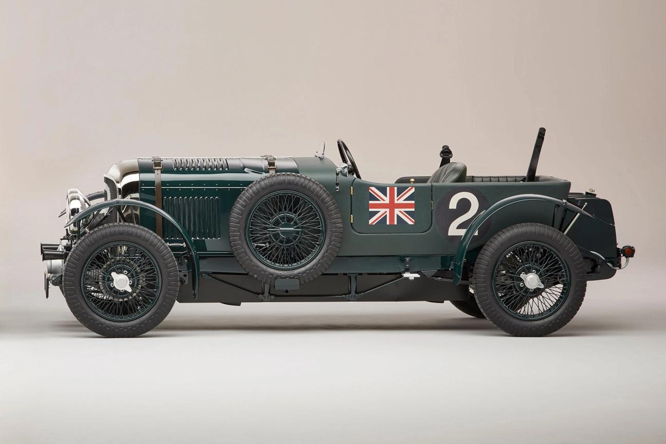 The Bentley Blower Jnr from the side