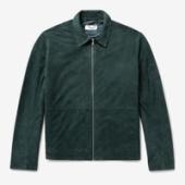 Enlist Slim-Fit Suede Blouson Jacket
