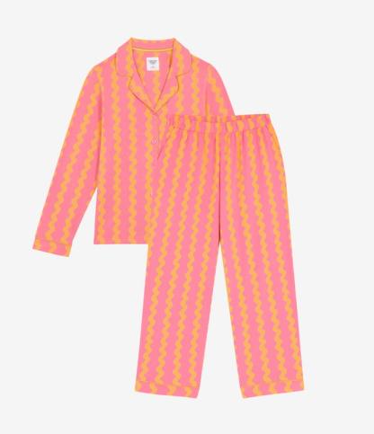 Sunset Wavy Stripe Long Pyjama Set