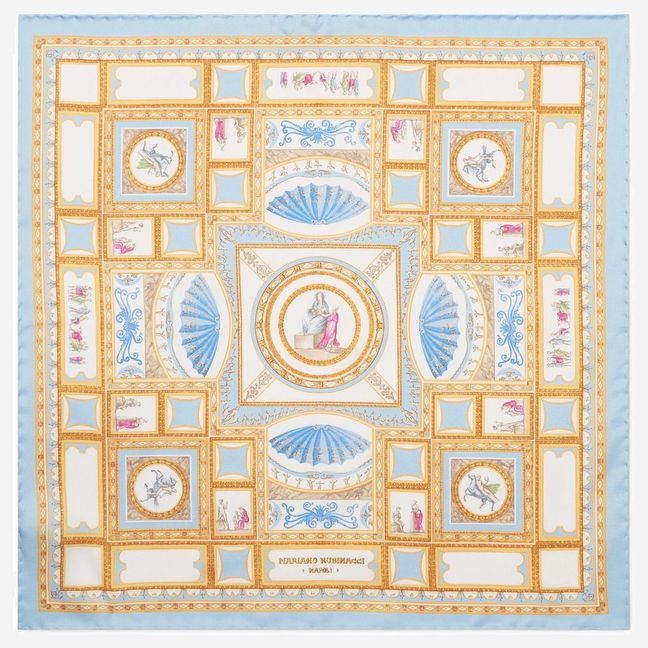 Rubinacci Printed Silk-Twill Pocket Square
