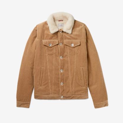 Brunello Cucinelli Shearling Trucker Jacket