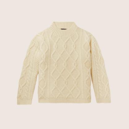 Drake’s Cable-Knit Wool Sweater