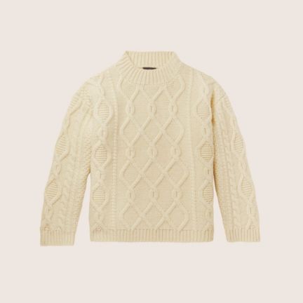 Drake’s Cable-Knit Wool Sweater