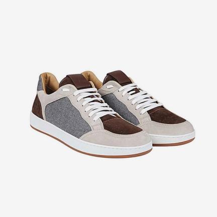 Eleventy Smoke Melange Grey Sneakers (RRP £352)