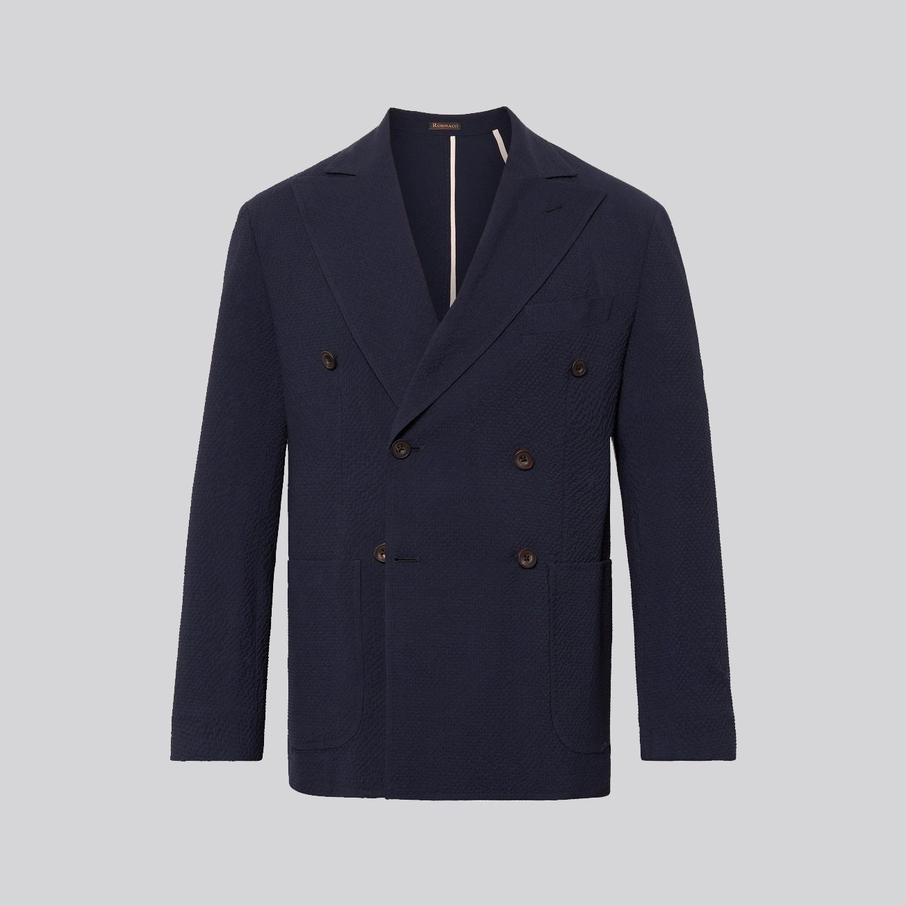 Rubinacci Unstructured Double-Breasted Blazer