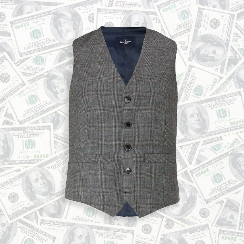 Hackett Prince of Wales Check Waistcoat