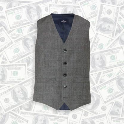 Hackett Prince of Wales Check Waistcoat
