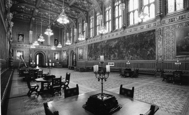The Royal Gallery at the Palace of Westminster