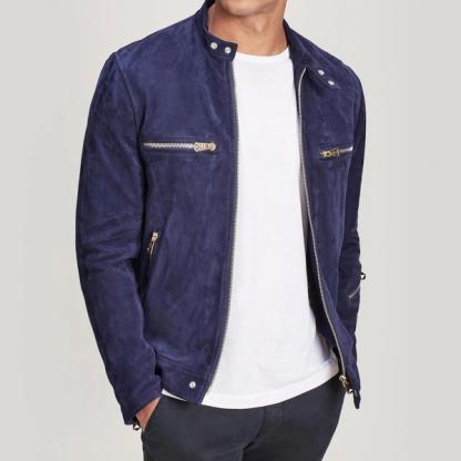 Paul Smith Suede Zip Biker Jacket