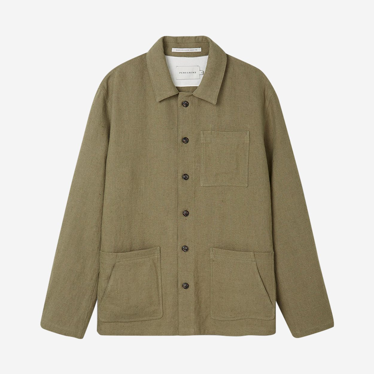 Peregrine Khaki Grange Linen Shacket