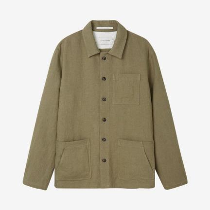 Peregrine Khaki Grange Linen Shacket