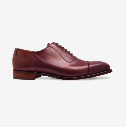 Brackley Oxford in Burgundy Calf Leather