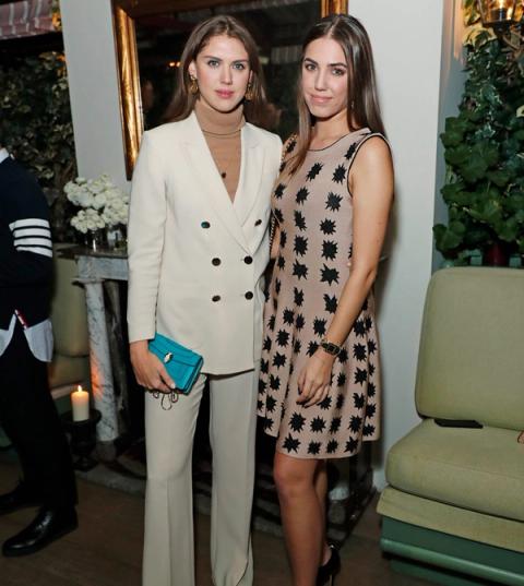 Sabrina Percy and Amber Le Bon