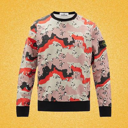 Stone Island Camouflage-print Sweatshirt