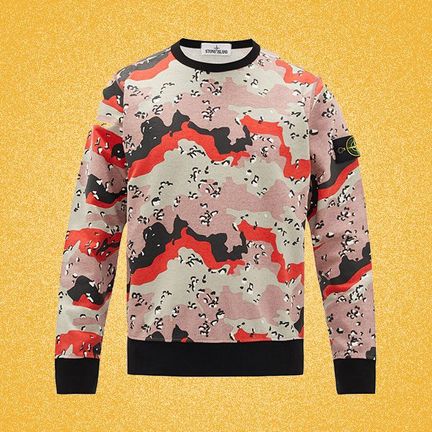Stone Island Camouflage-print Sweatshirt