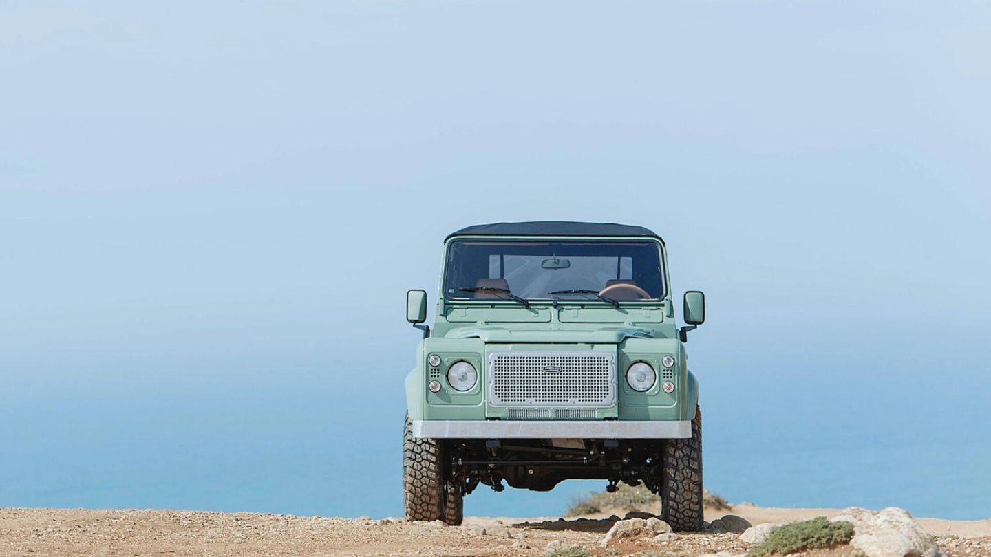 Restored, rebuilt, reborn. This vintage Defender is back