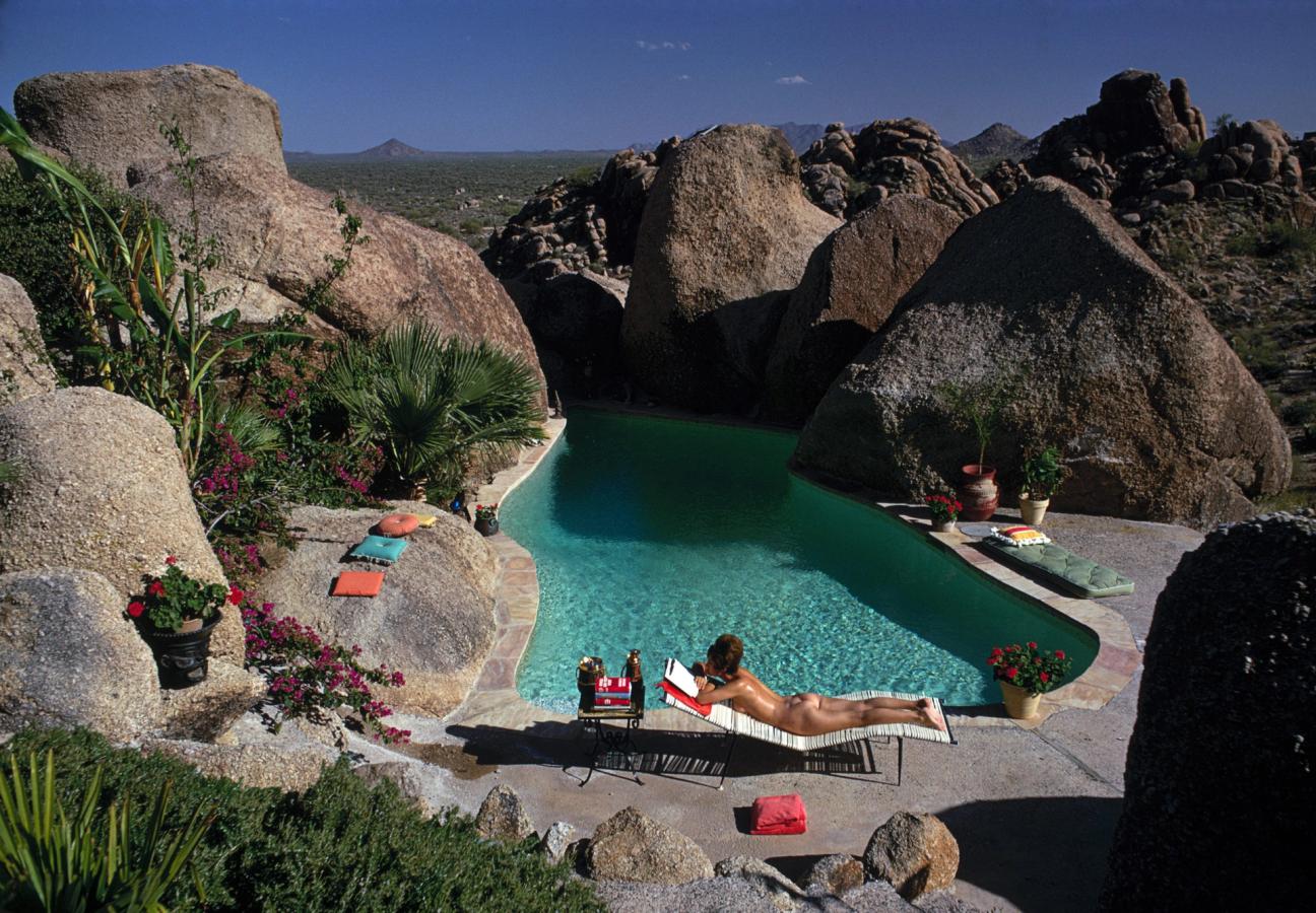 slim aarons poolside in the usa