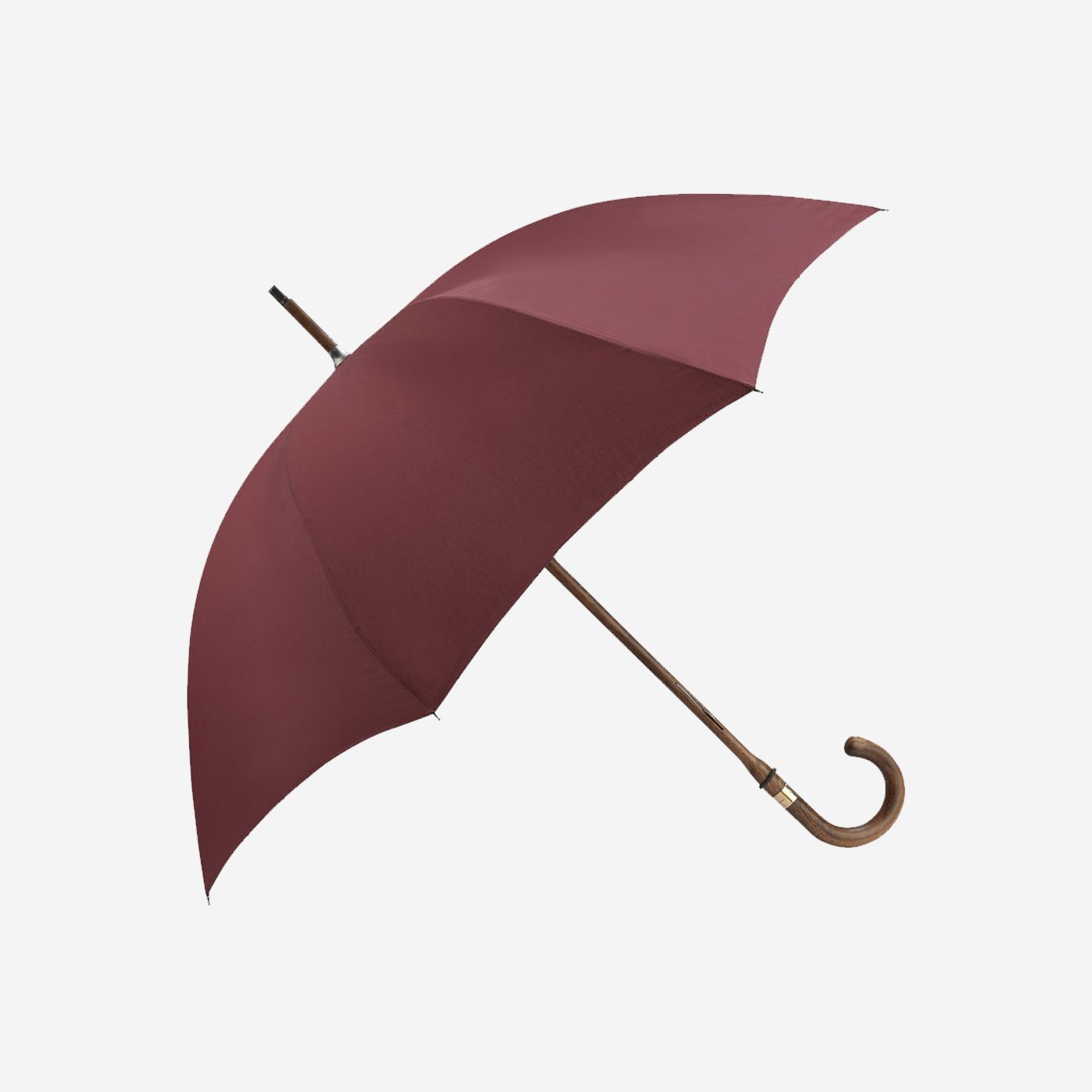 Turnbull & Asser wine hickory wood umbrella