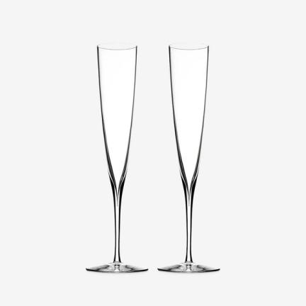Waterford Elegance crystal champagne flutes