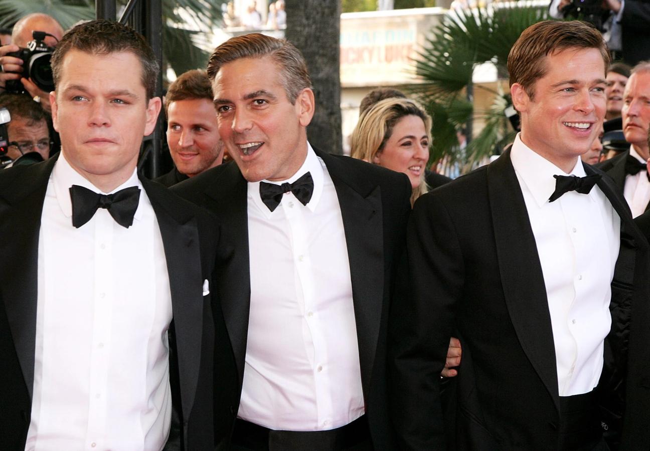 Clooney, Pitt and Damon school us on black tie in 2007