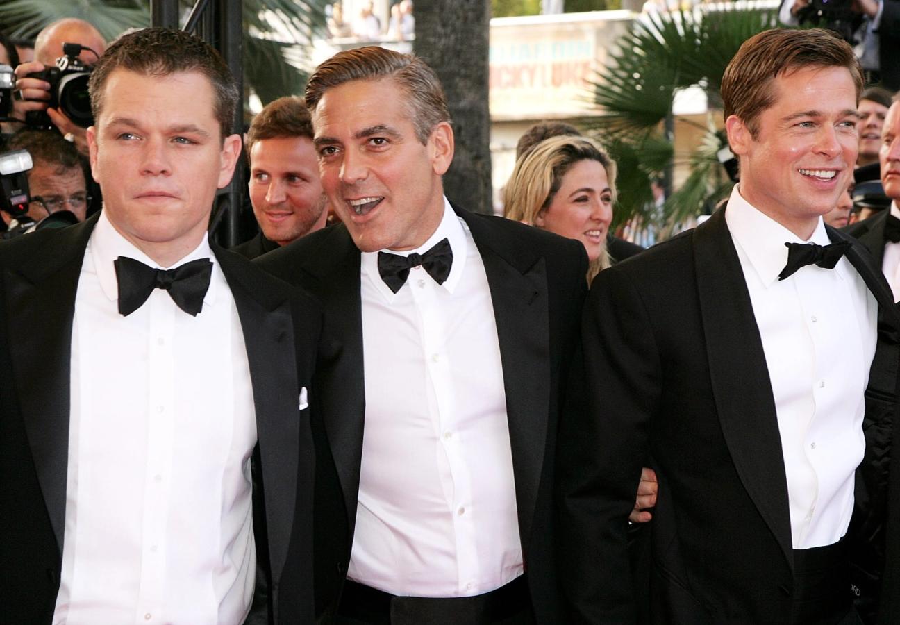 Clooney, Pitt and Damon school us on black tie in 2007