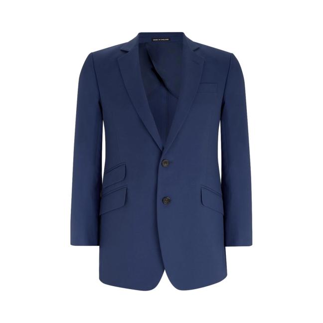 Turnbull and Asser cotton navy blazer