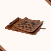 Ermenegildo Zegna Leather Checkers Set