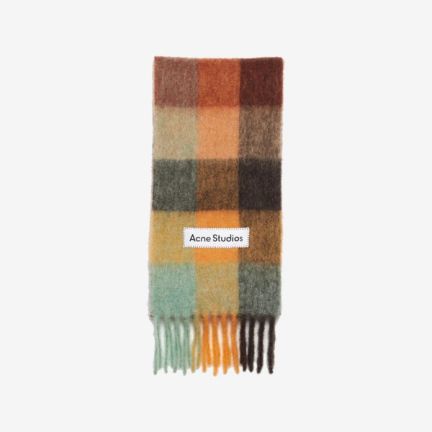 Acne Studios Mohair Checked Scarf