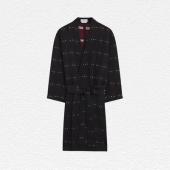 Turnbull & Asser Black Silk ‘Kimono’ Gown