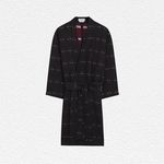 Turnbull & Asser Black Silk ‘Kimono’ Gown